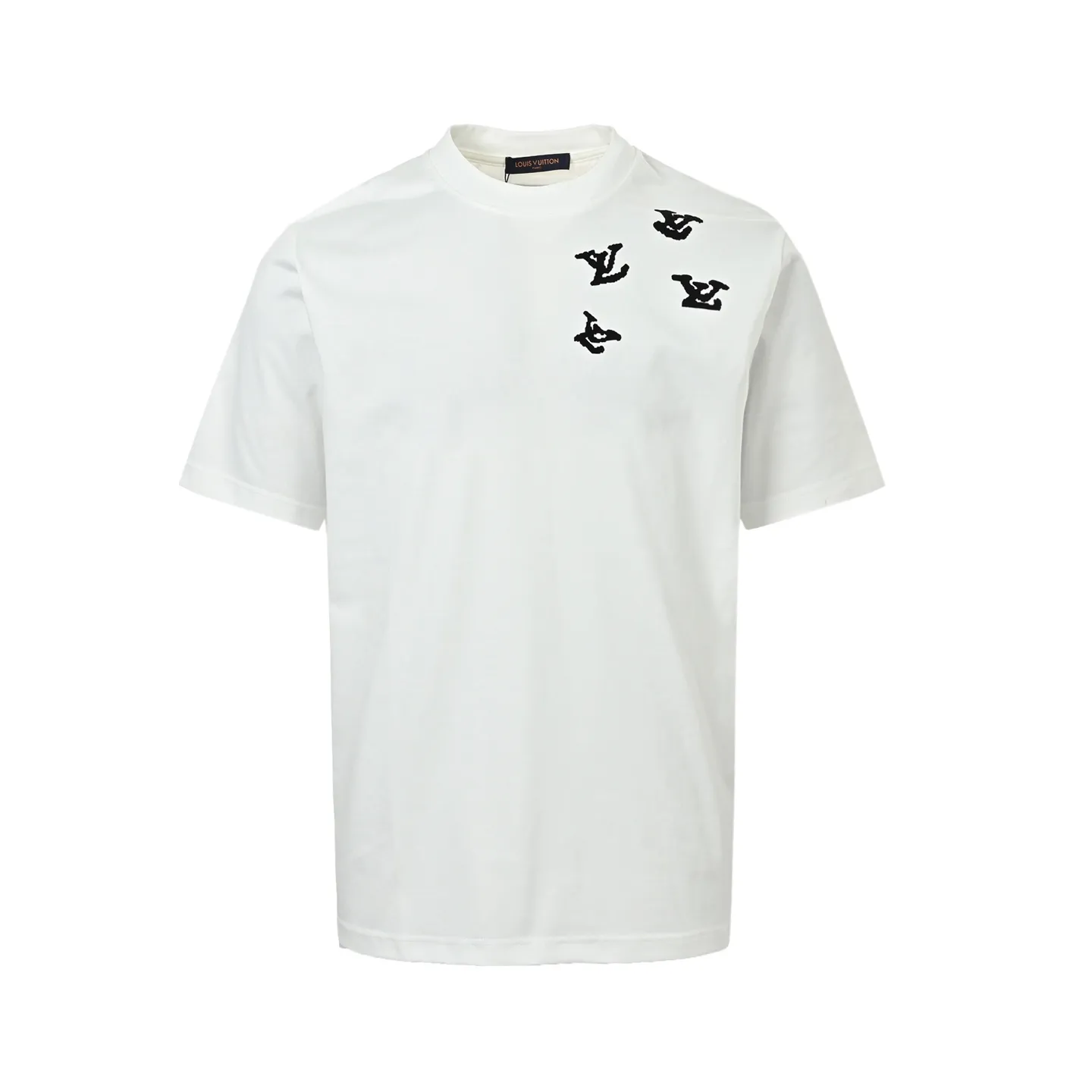 Louis Vuitton/Louis Vuitton 26ss flocked presbyopia logo printed short sleeves